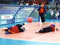 Partido de goalball de la selección española femenina en los Juegos de Sidney 2000